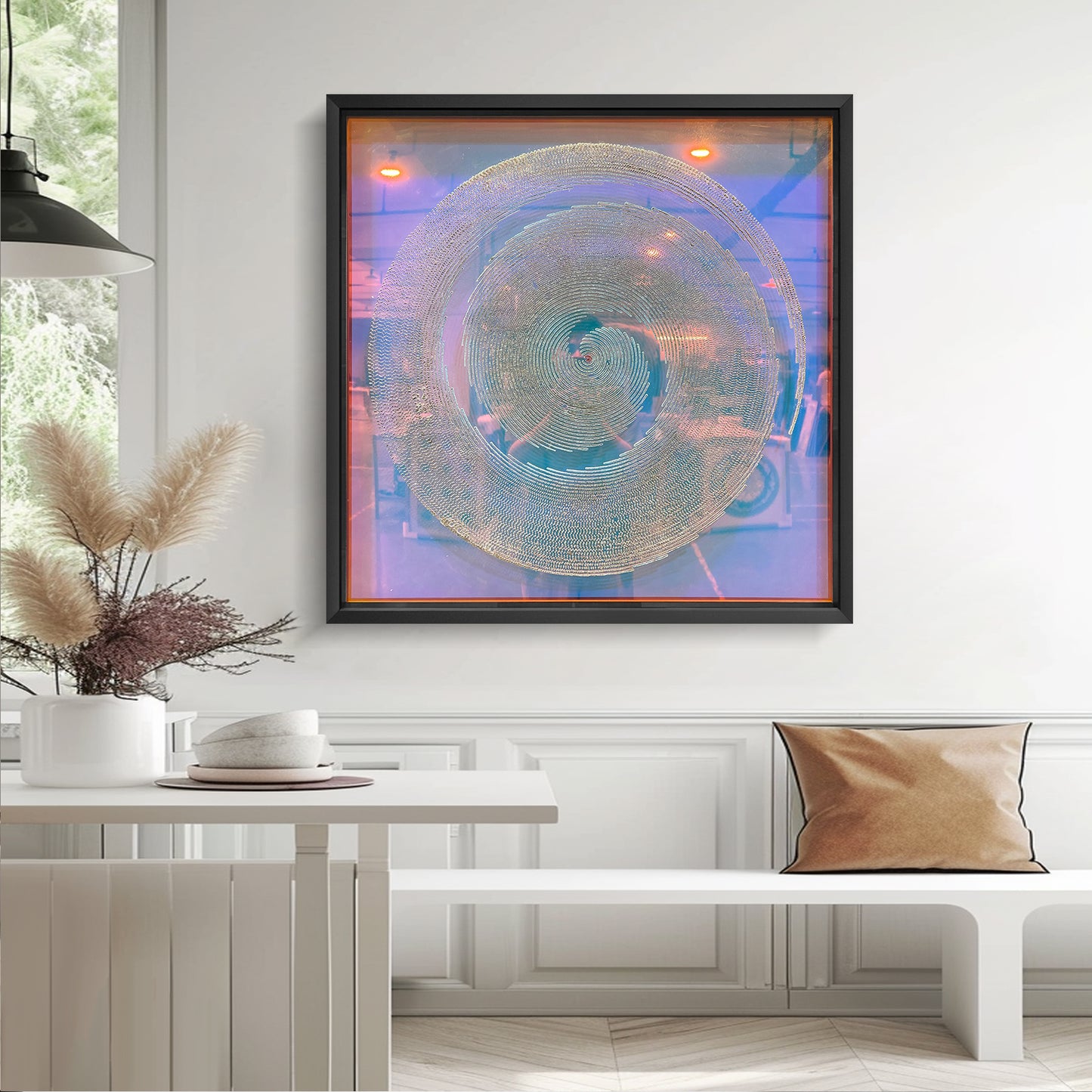 Wabi-Sabi Minimalist 3D Relief Wall Art - Clay Textured Canvas