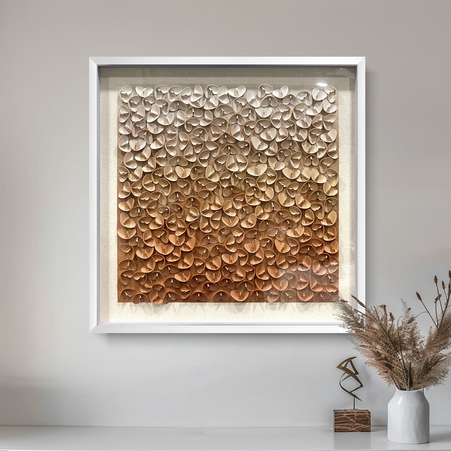 3D Leather Butterfly Wall Art - Gradient Decor