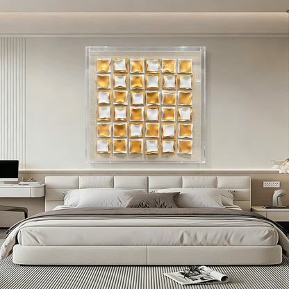 Kinetic Acrylic Strip Wall Art - Modern 3D Holographic Decor