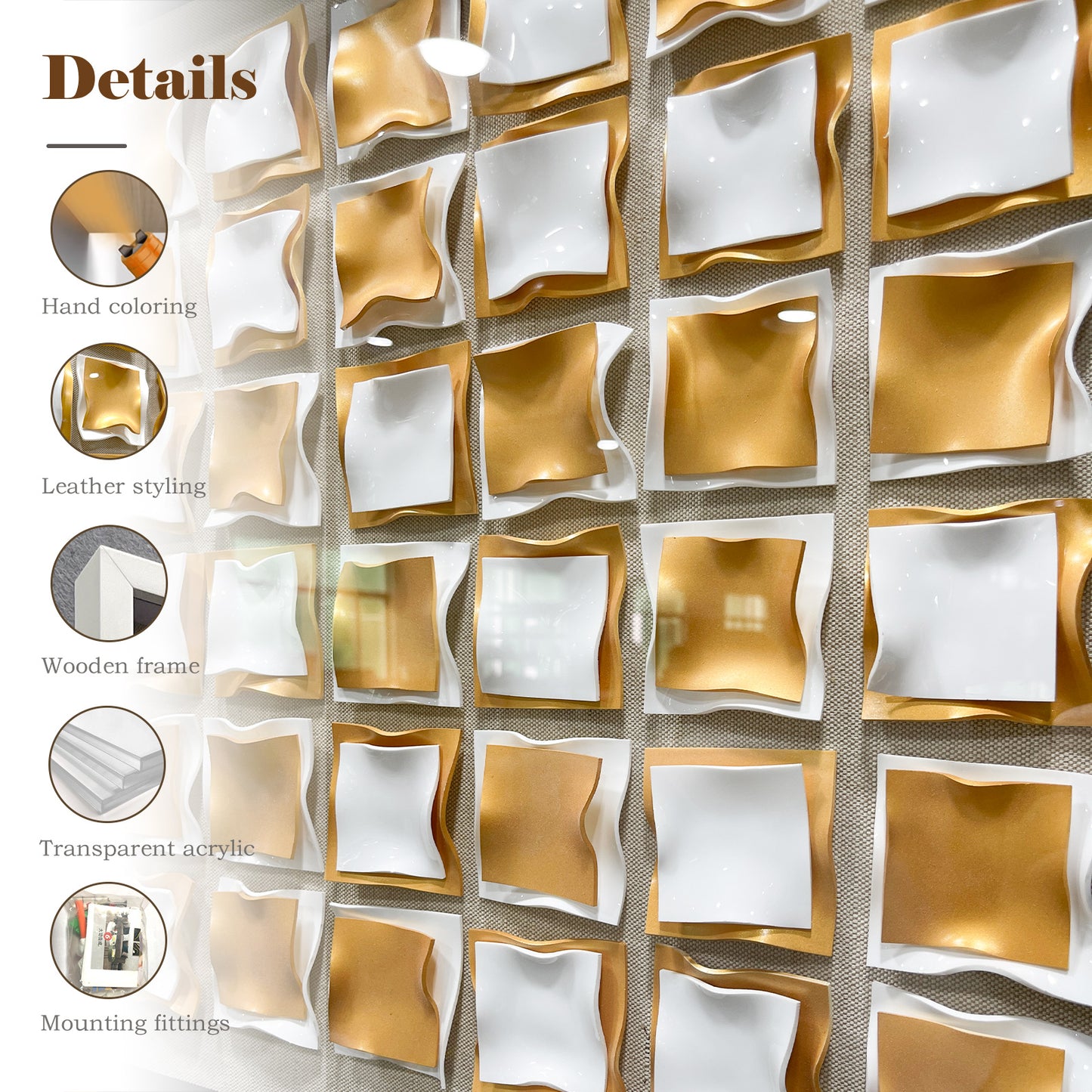Kinetic Acrylic Strip Wall Art - Modern 3D Holographic Decor