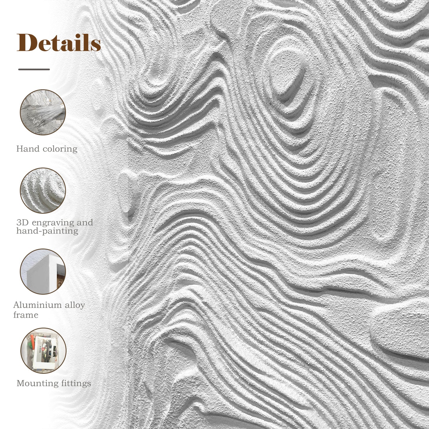 Architectural Sculpted Terrain Relief Feature Mural