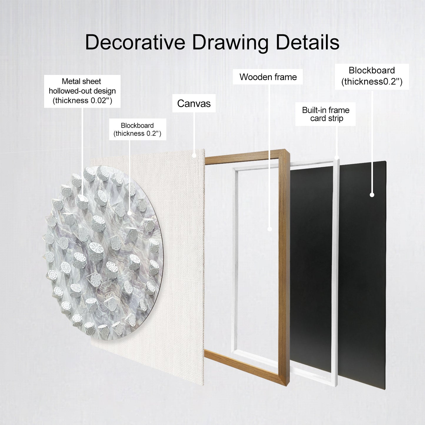 Minimalist Terracotta Wood Block Grid Art - Modern Geometric Panel