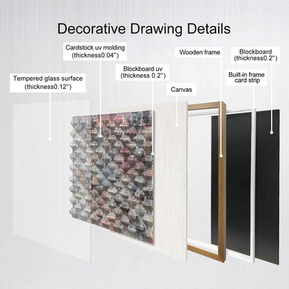 Handmade Cardstock uv molding Wall Art - Large Sculpture
