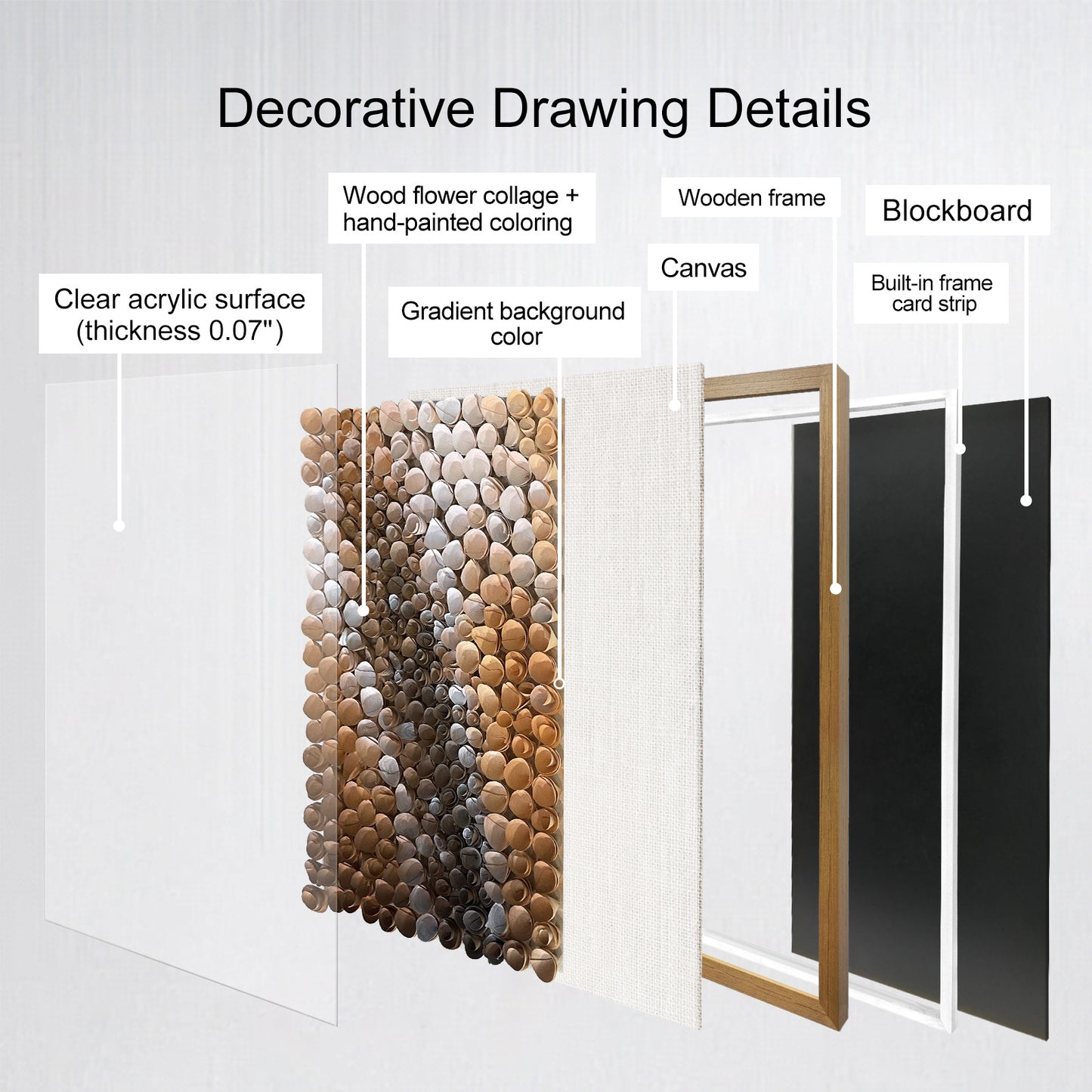 Handmade Wood Blossom Wall Sculpture - 3D Spiral Vortex Art
