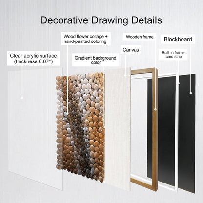 Handmade Wood Blossom Wall Sculpture - 3D Spiral Vortex Art
