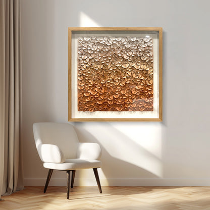3D Leather Butterfly Wall Art - Gradient Decor