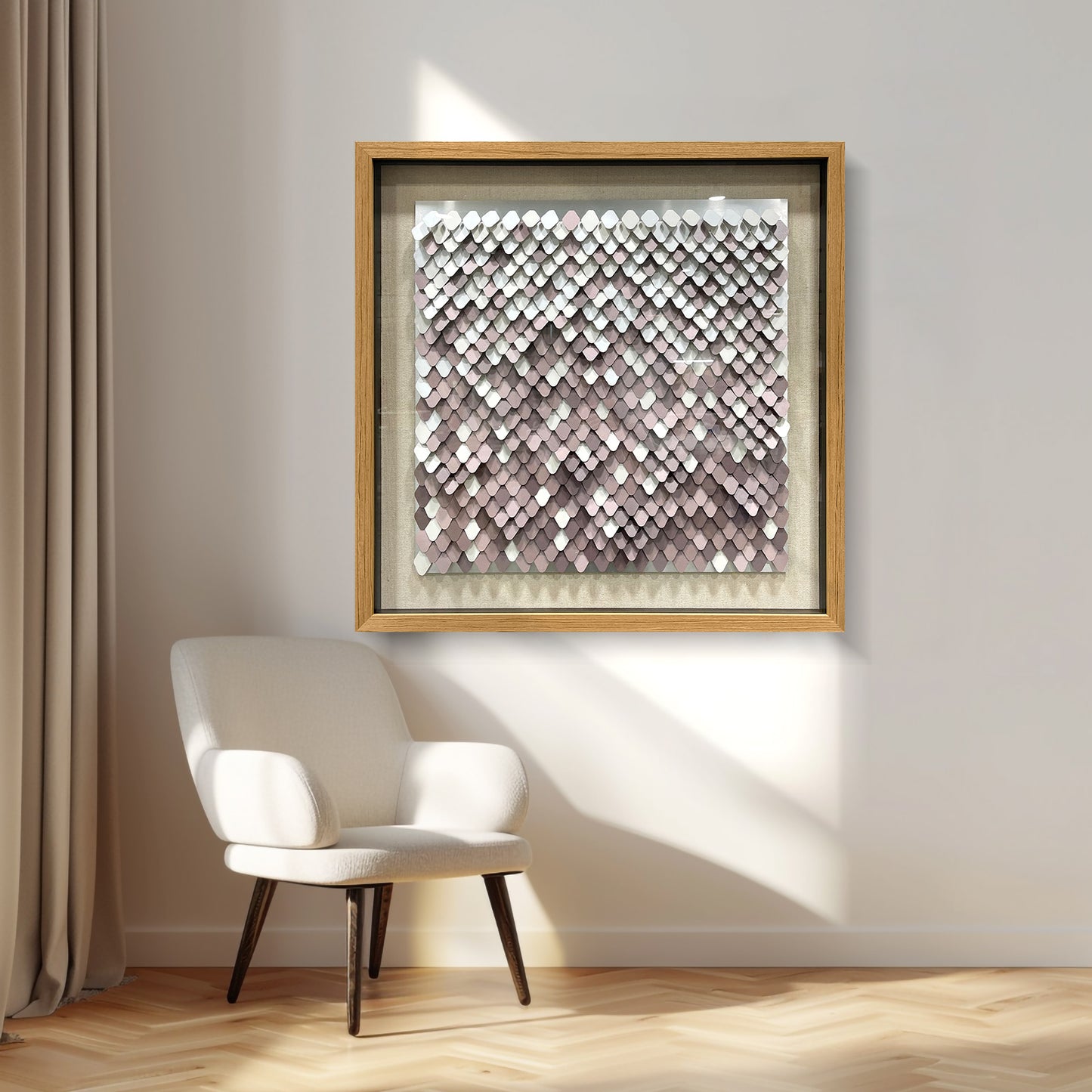 Abstract Textured Metal Patchwork Wall Art - Contemporary Sculpture