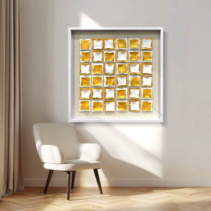 Kinetic Acrylic Strip Wall Art - Modern 3D Holographic Decor