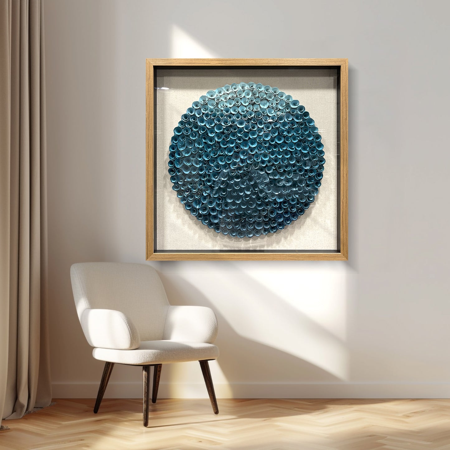 Handmade Wood Paper Flower Wall Art - Luxury Decor