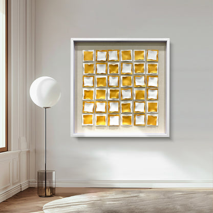 Kinetic Acrylic Strip Wall Art - Modern 3D Holographic Decor