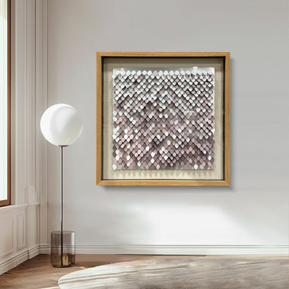 Abstract Textured Metal Patchwork Wall Art - Contemporary Sculpture