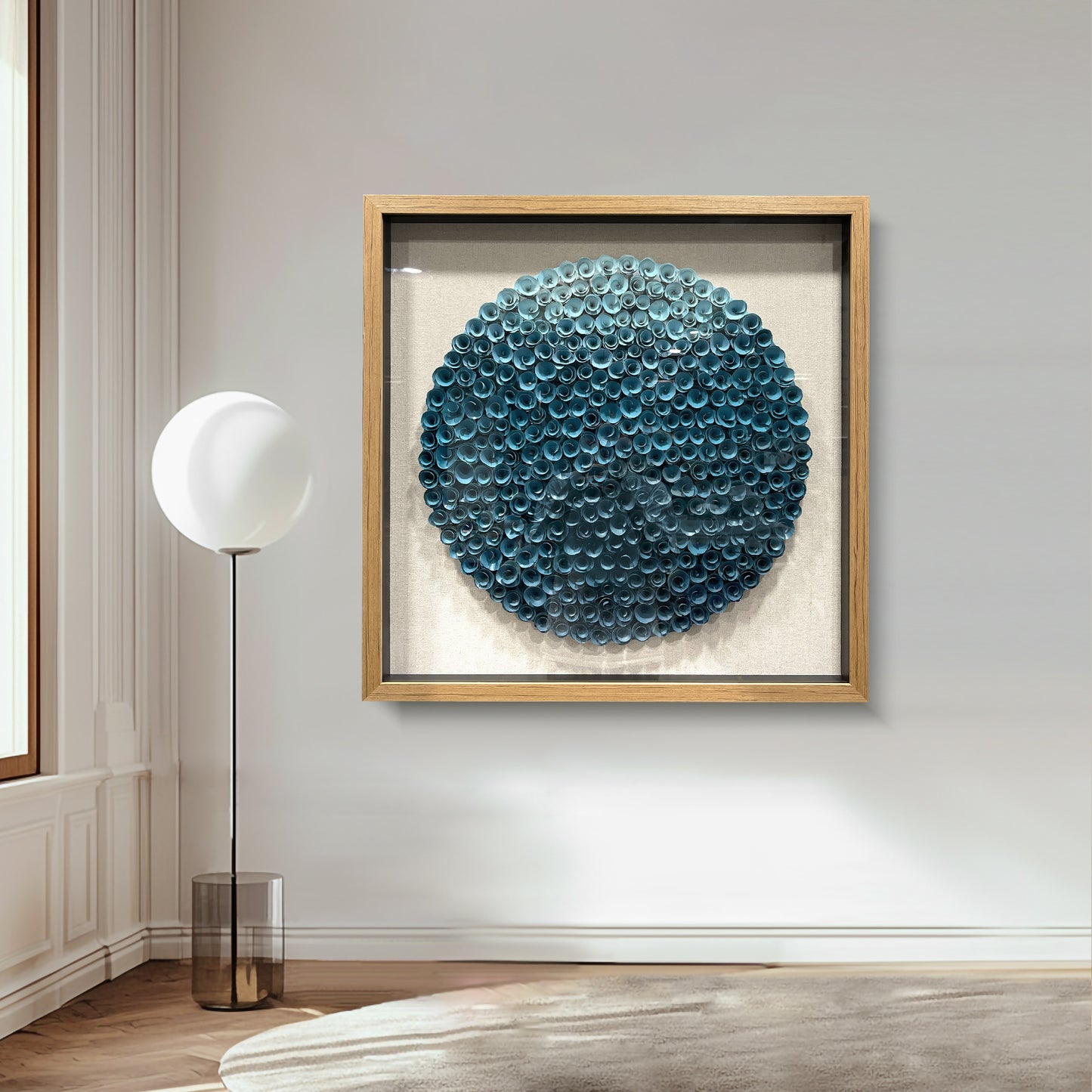 Handmade Wood Paper Flower Wall Art - Luxury Decor