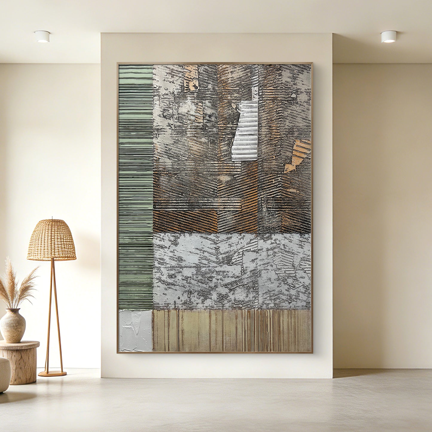 Gray Extra Large Wall Art Abstract Large Canvas Art Large wall Paintings Big Wall Decor Living Room for Bedroom Dining Room Wall Decor