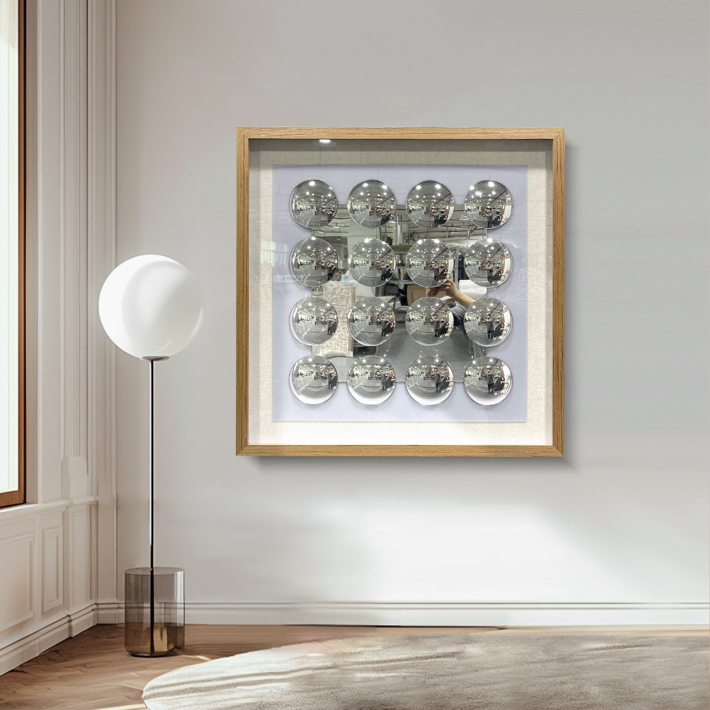 Modern Mirrored Acrylic Wall Art - 3D Convex Mirror Decor