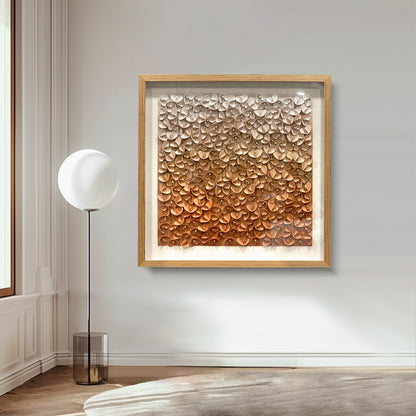 3D Leather Butterfly Wall Art - Gradient Decor