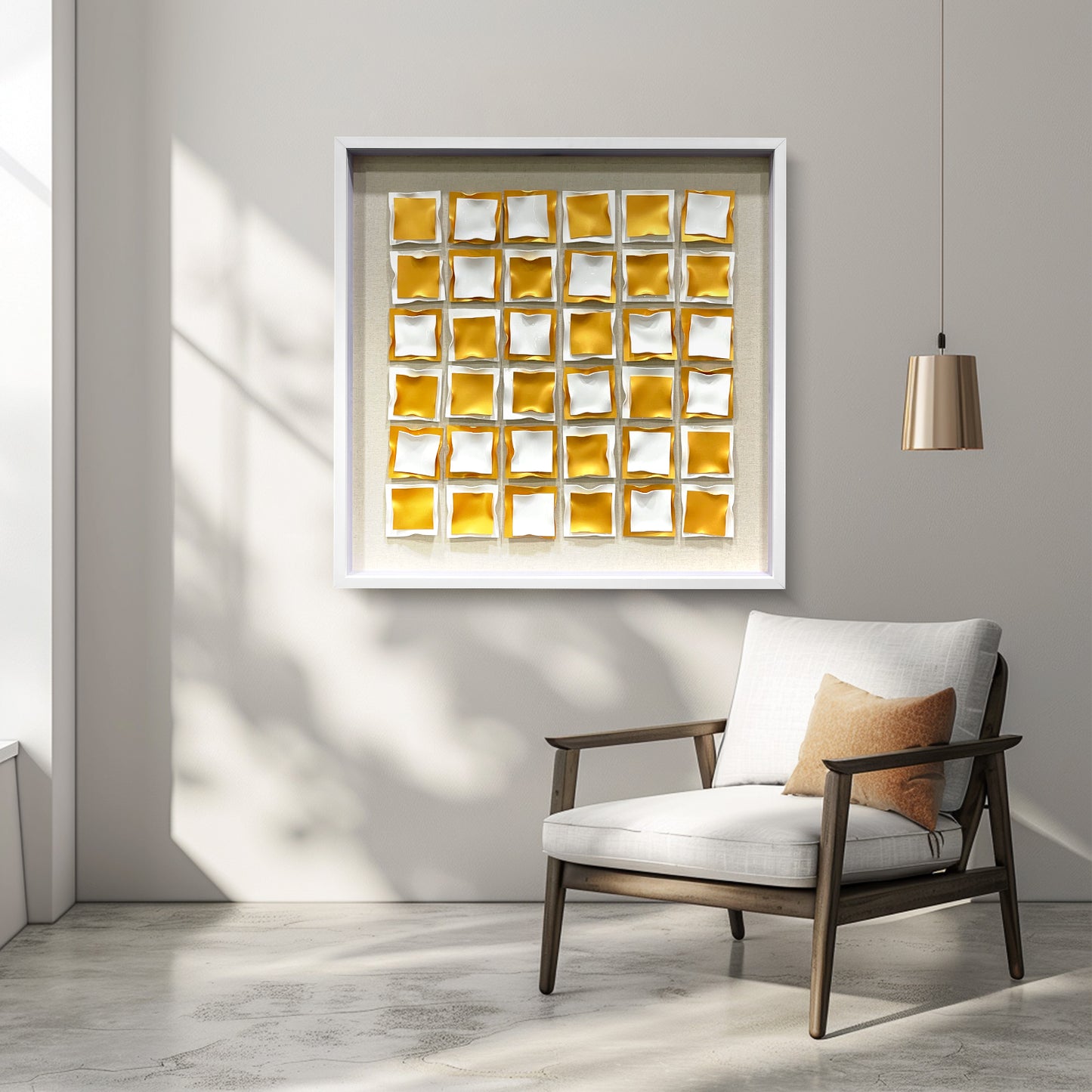 Kinetic Acrylic Strip Wall Art - Modern 3D Holographic Decor