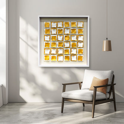 Kinetic Acrylic Strip Wall Art - Modern 3D Holographic Decor
