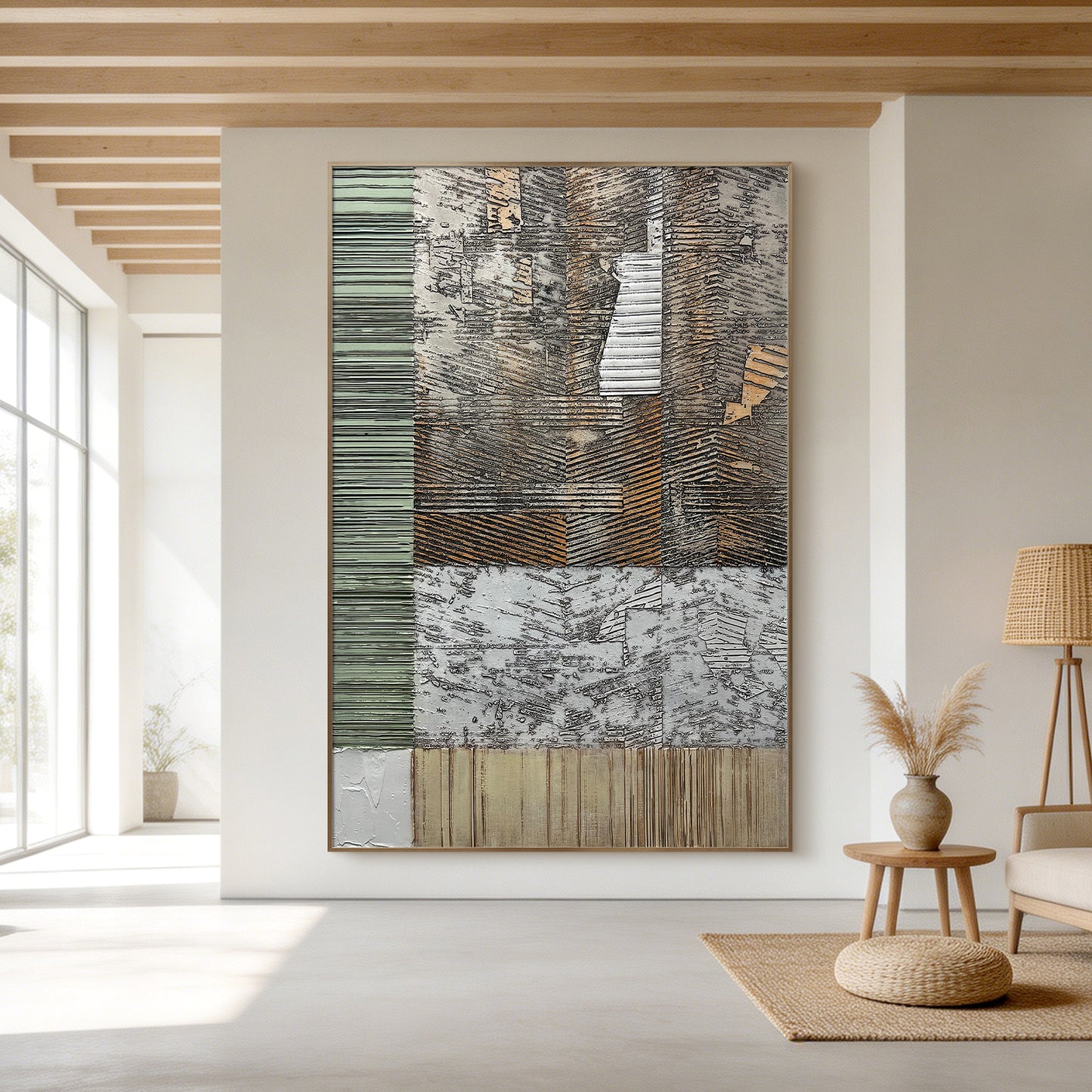 Gray Extra Large Wall Art Abstract Large Canvas Art Large wall Paintings Big Wall Decor Living Room for Bedroom Dining Room Wall Decor