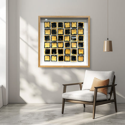 Luxury Acrylic Slat Wall Installation - Multi-Color Gallery Art