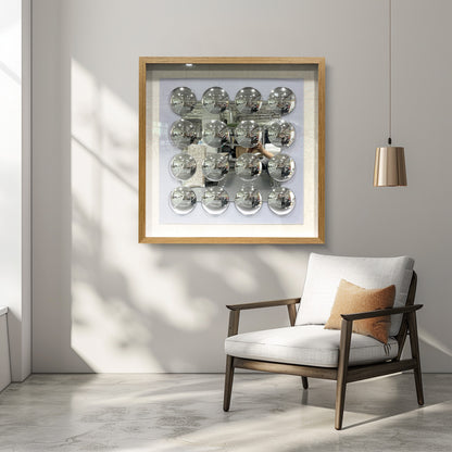 Modern Mirrored Acrylic Wall Art - 3D Convex Mirror Decor