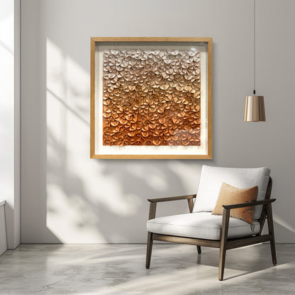 3D Leather Butterfly Wall Art - Gradient Decor