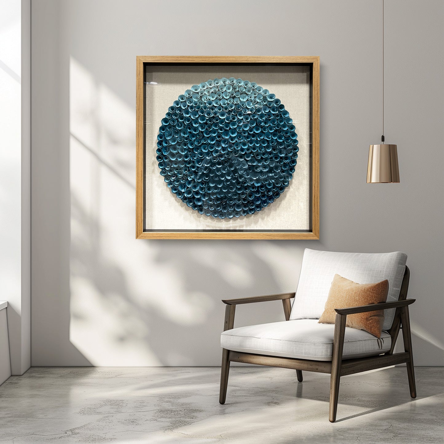 Handmade Wood Paper Flower Wall Art - Luxury Decor