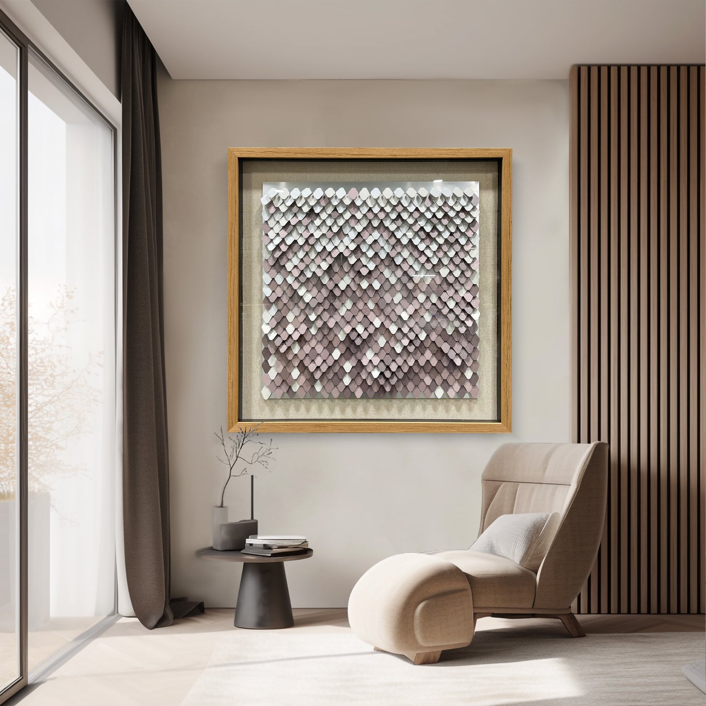 Abstract Textured Metal Patchwork Wall Art - Contemporary Sculpture