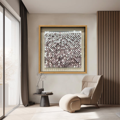 Abstract Textured Metal Patchwork Wall Art - Contemporary Sculpture