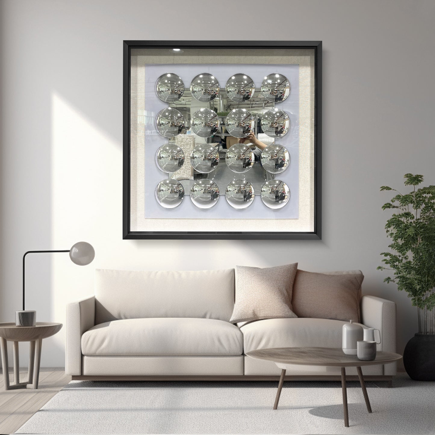 Modern Mirrored Acrylic Wall Art - 3D Convex Mirror Decor