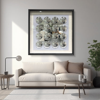 Modern Mirrored Acrylic Wall Art - 3D Convex Mirror Decor