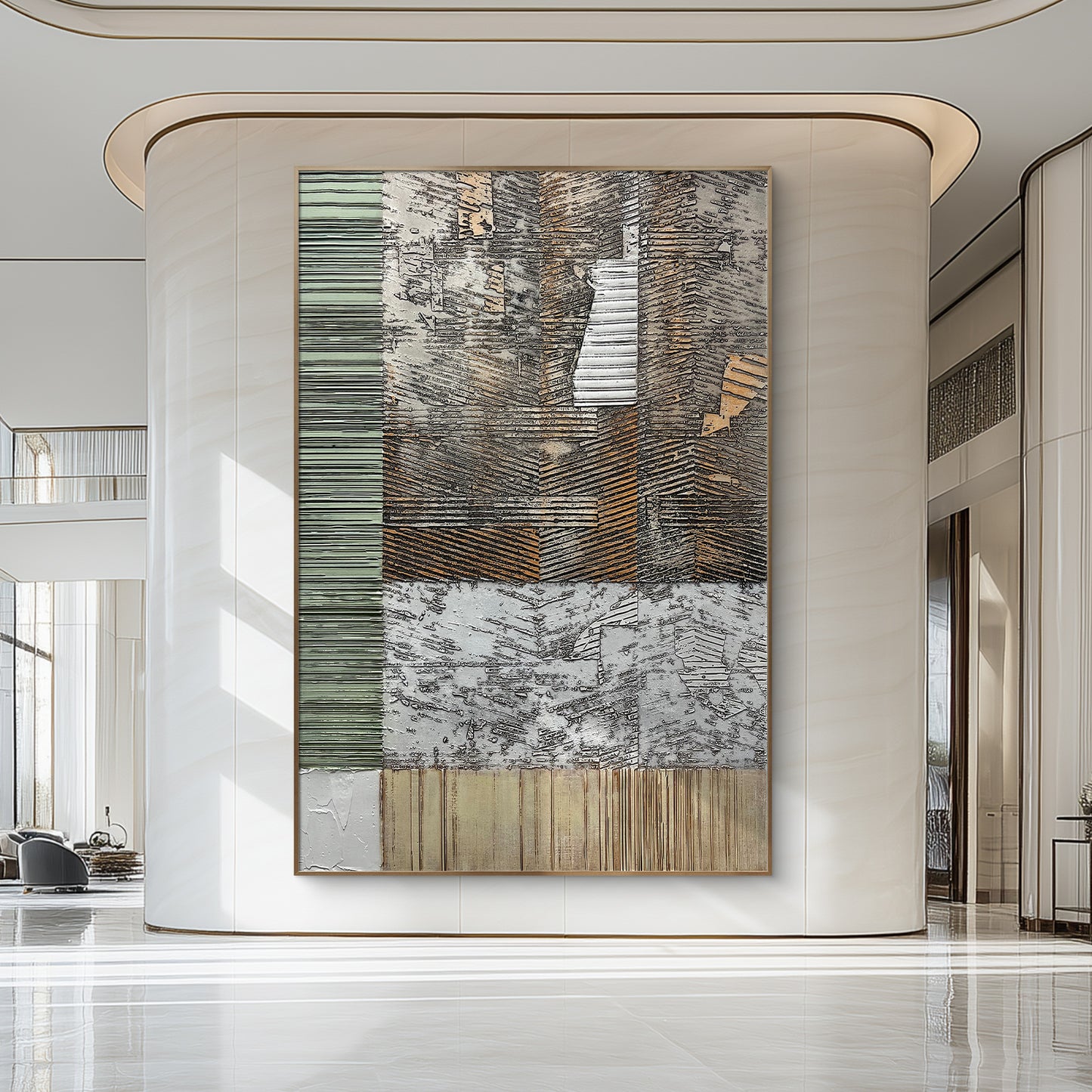 Gray Extra Large Wall Art Abstract Large Canvas Art Large wall Paintings Big Wall Decor Living Room for Bedroom Dining Room Wall Decor