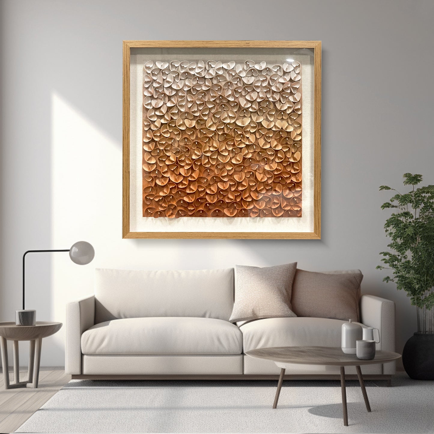 3D Leather Butterfly Wall Art - Gradient Decor