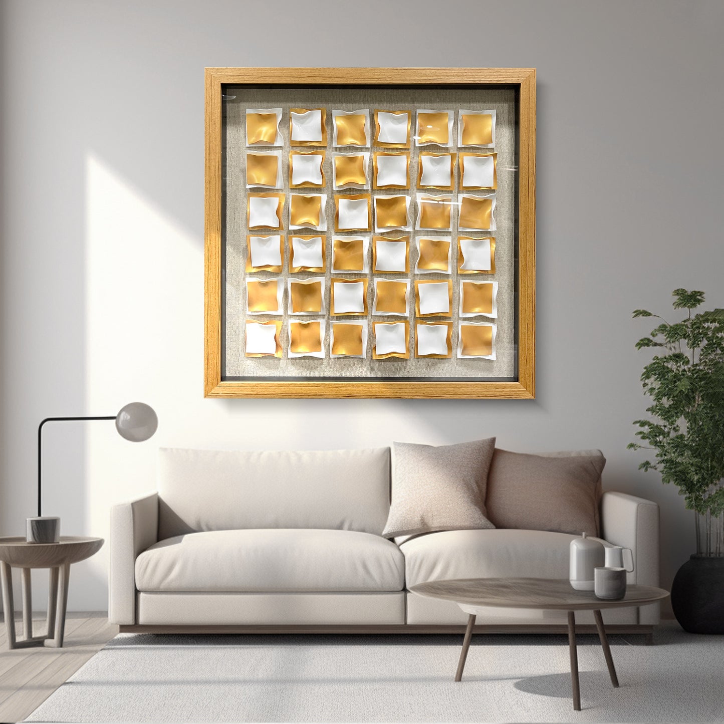Kinetic Acrylic Strip Wall Art - Modern 3D Holographic Decor