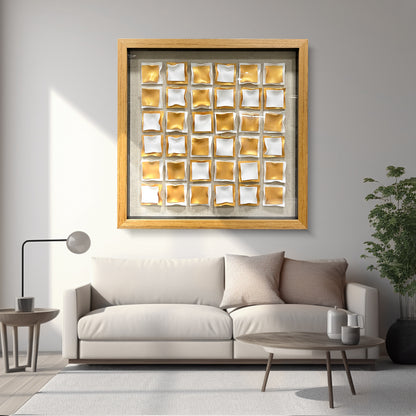 Kinetic Acrylic Strip Wall Art - Modern 3D Holographic Decor