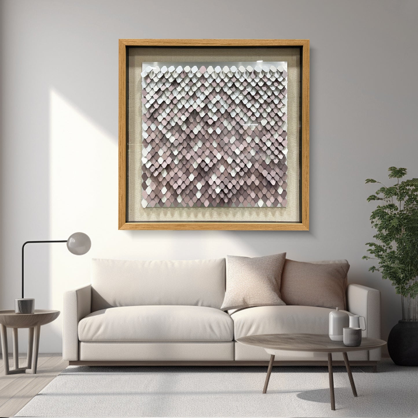 Abstract Textured Metal Patchwork Wall Art - Contemporary Sculpture