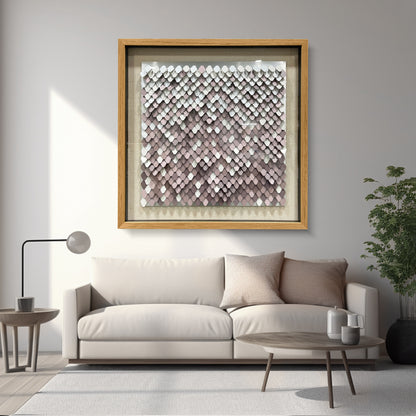 Abstract Textured Metal Patchwork Wall Art - Contemporary Sculpture