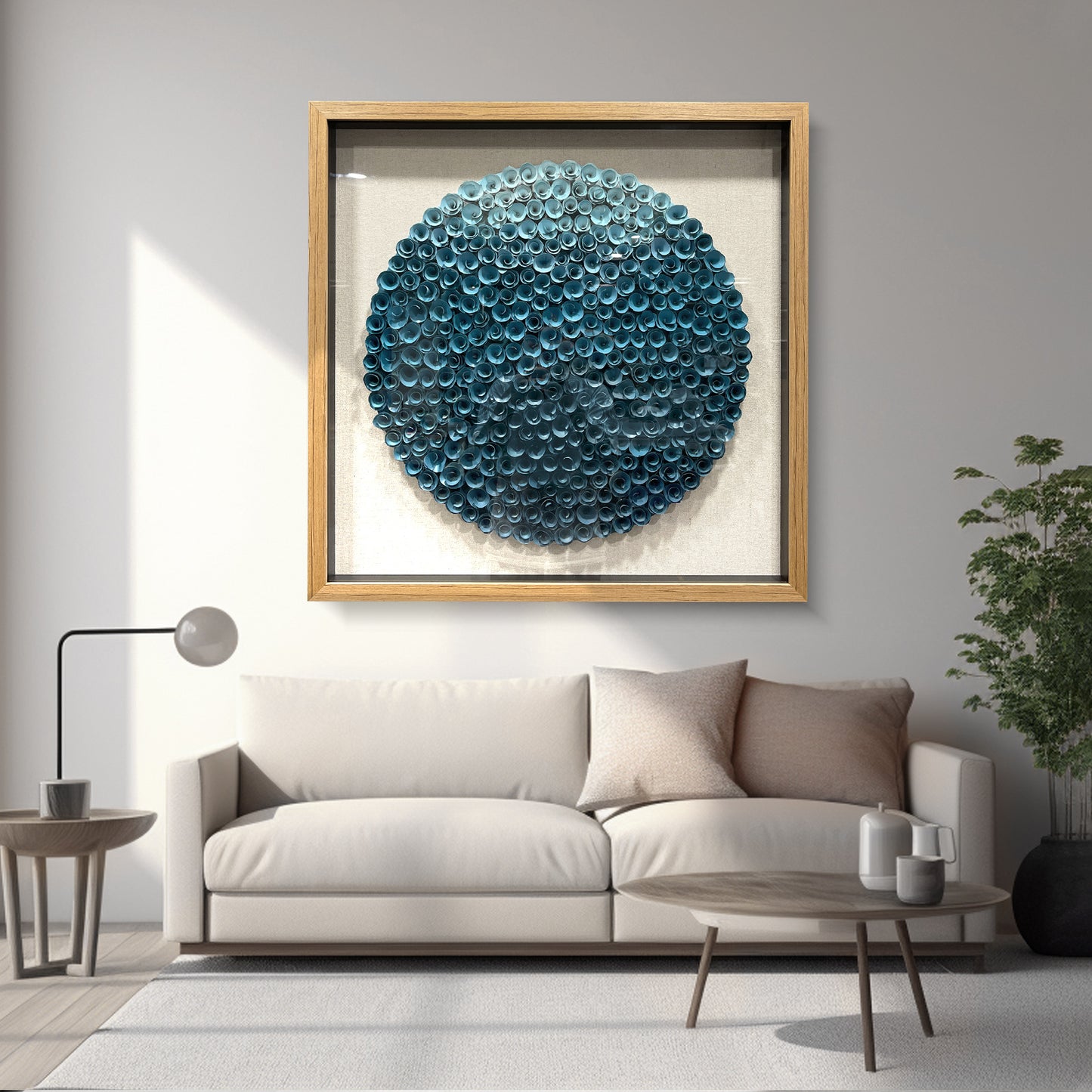 Handmade Wood Paper Flower Wall Art - Luxury Decor