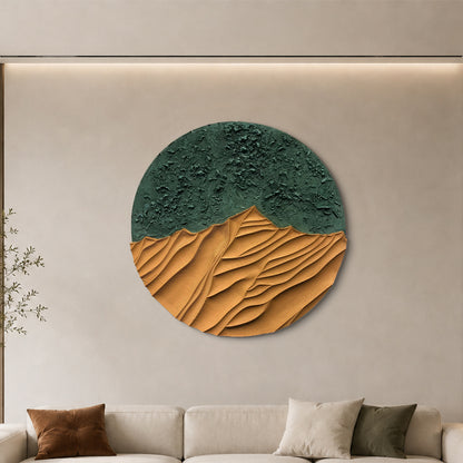 Forest Canyon Round Sandstone Art