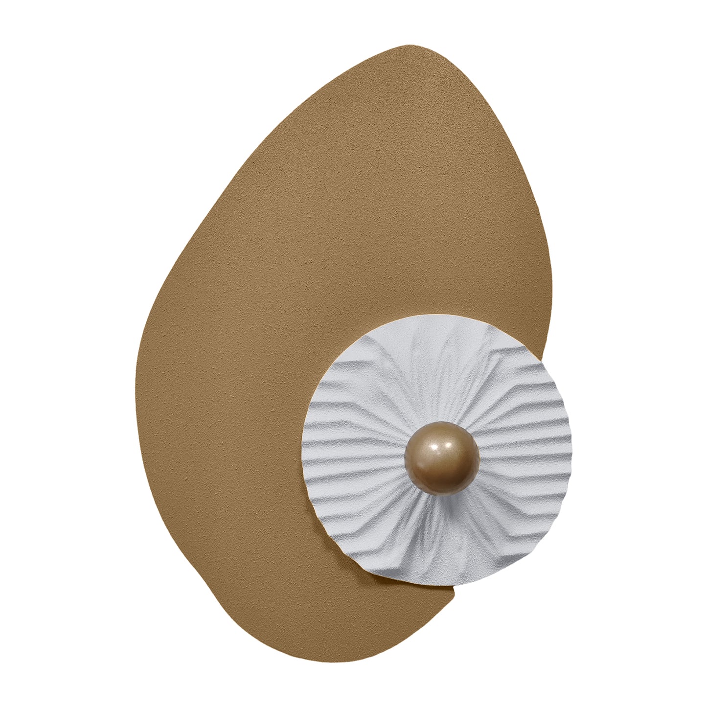 Taupe Shell Pearl Wall Sculpture