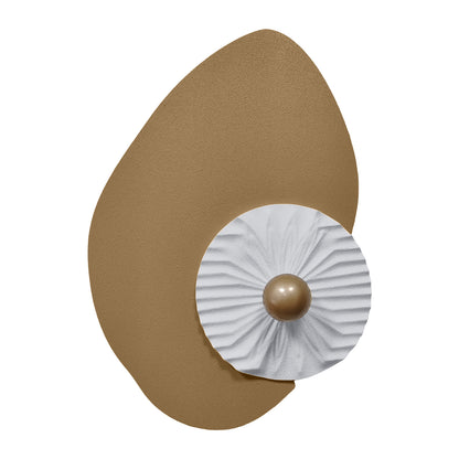 Taupe Shell Pearl Wall Sculpture