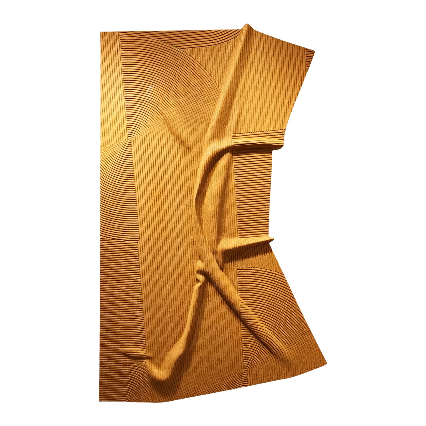 Golden Fold Carved Wall Panel