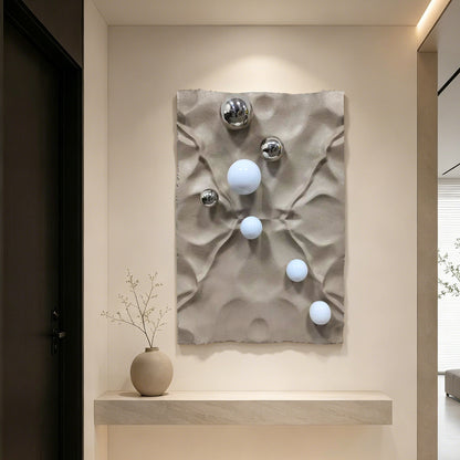 Silver Pebble Sandstone Wall Art