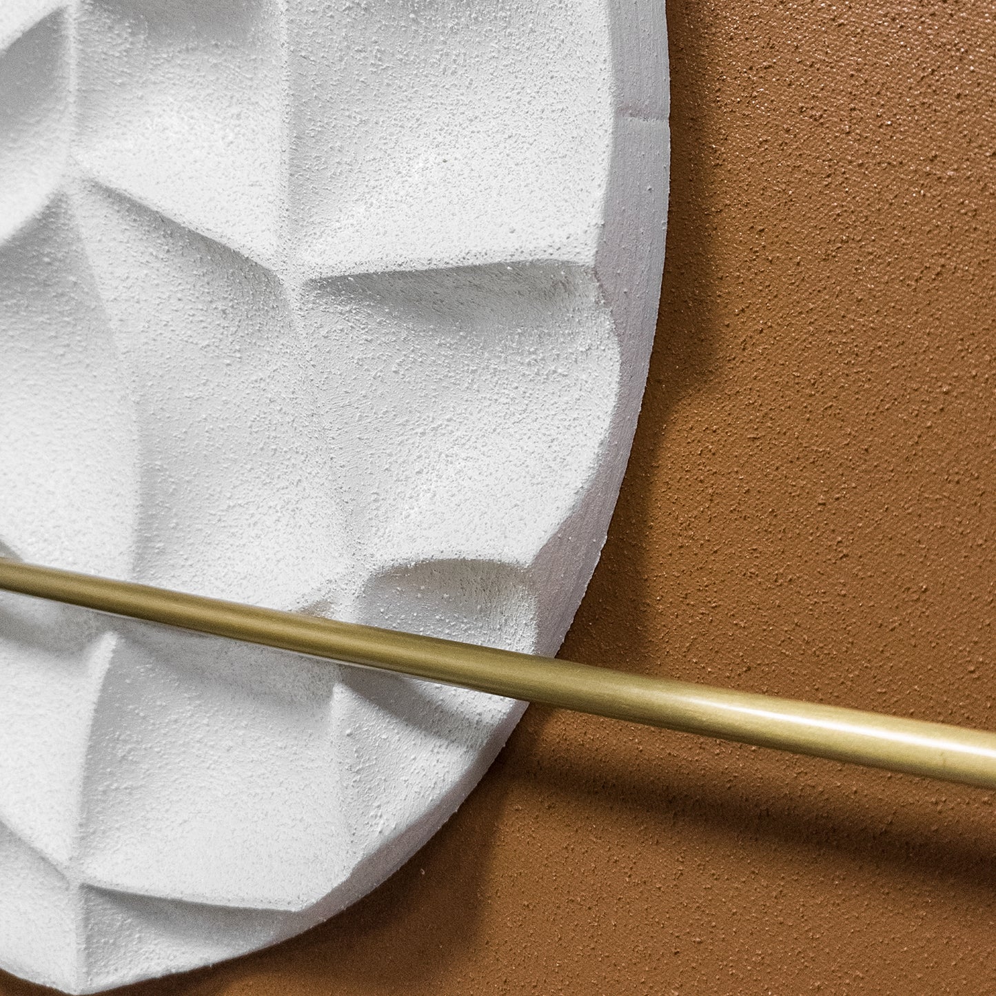 White Ripple Circle Wall Sculpture