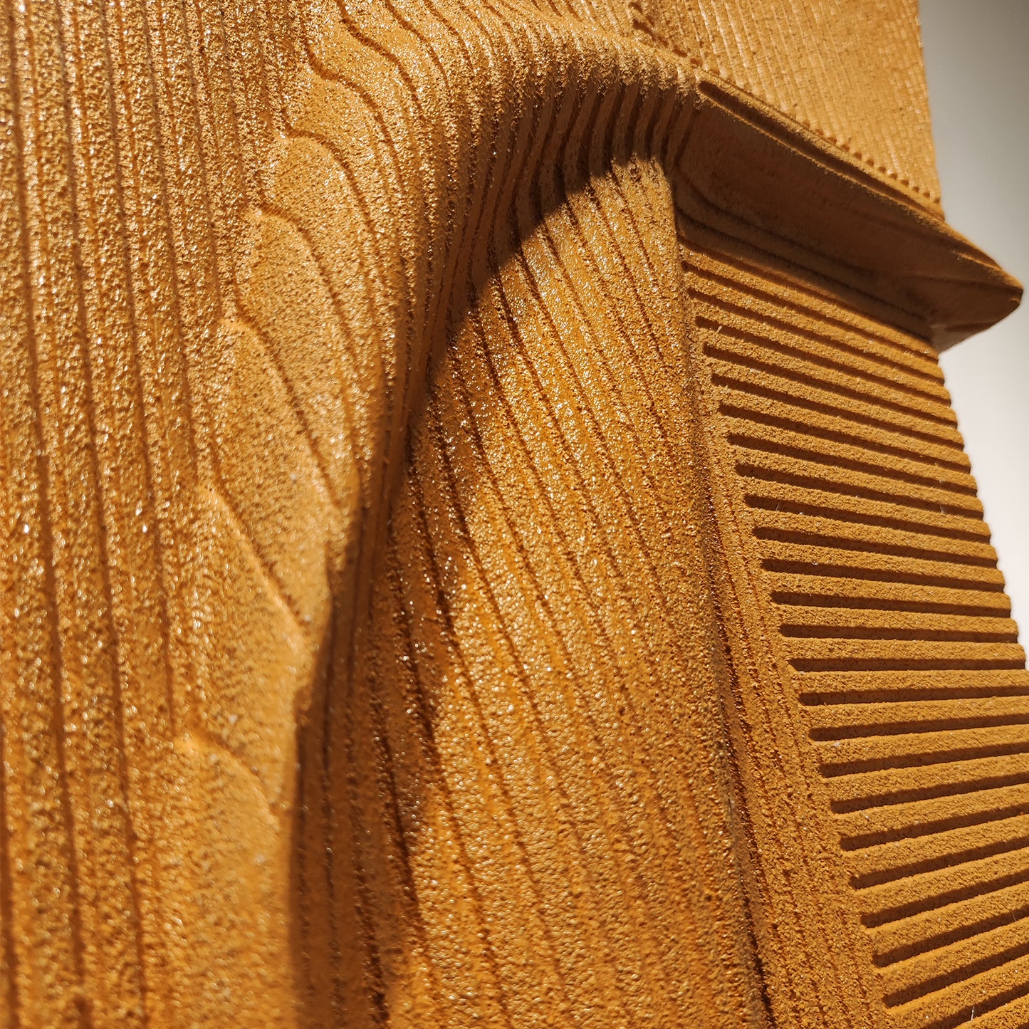 Golden Fold Carved Wall Panel