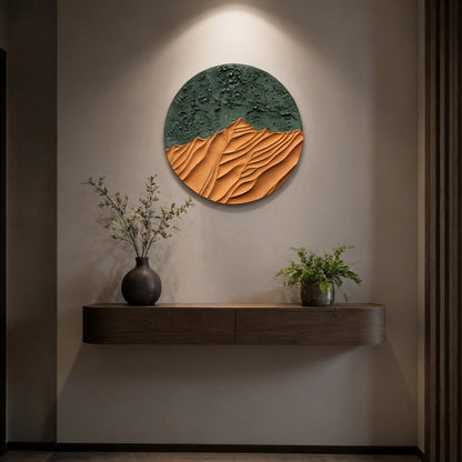 Forest Canyon Round Sandstone Art
