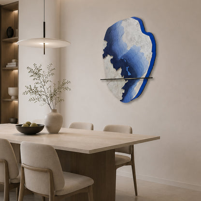 Blue Rift Stone Textured Wall Art