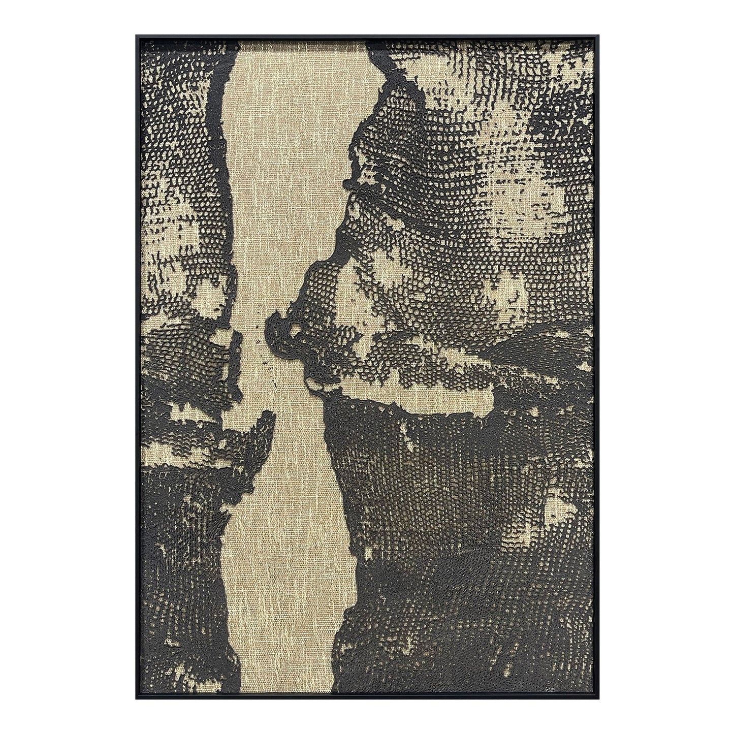 High-End Textured Wave Oil Painting - Modern Wall Art