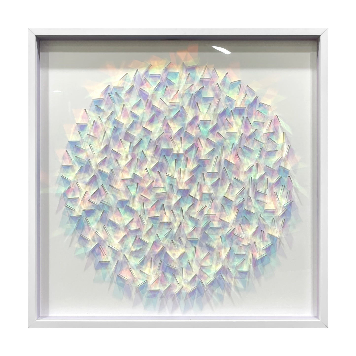 Iridescent Acrylic Shard Wall Art - 3D Holographic Sculpture