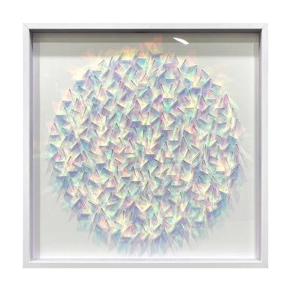 Iridescent Acrylic Shard Wall Art - 3D Holographic Sculpture