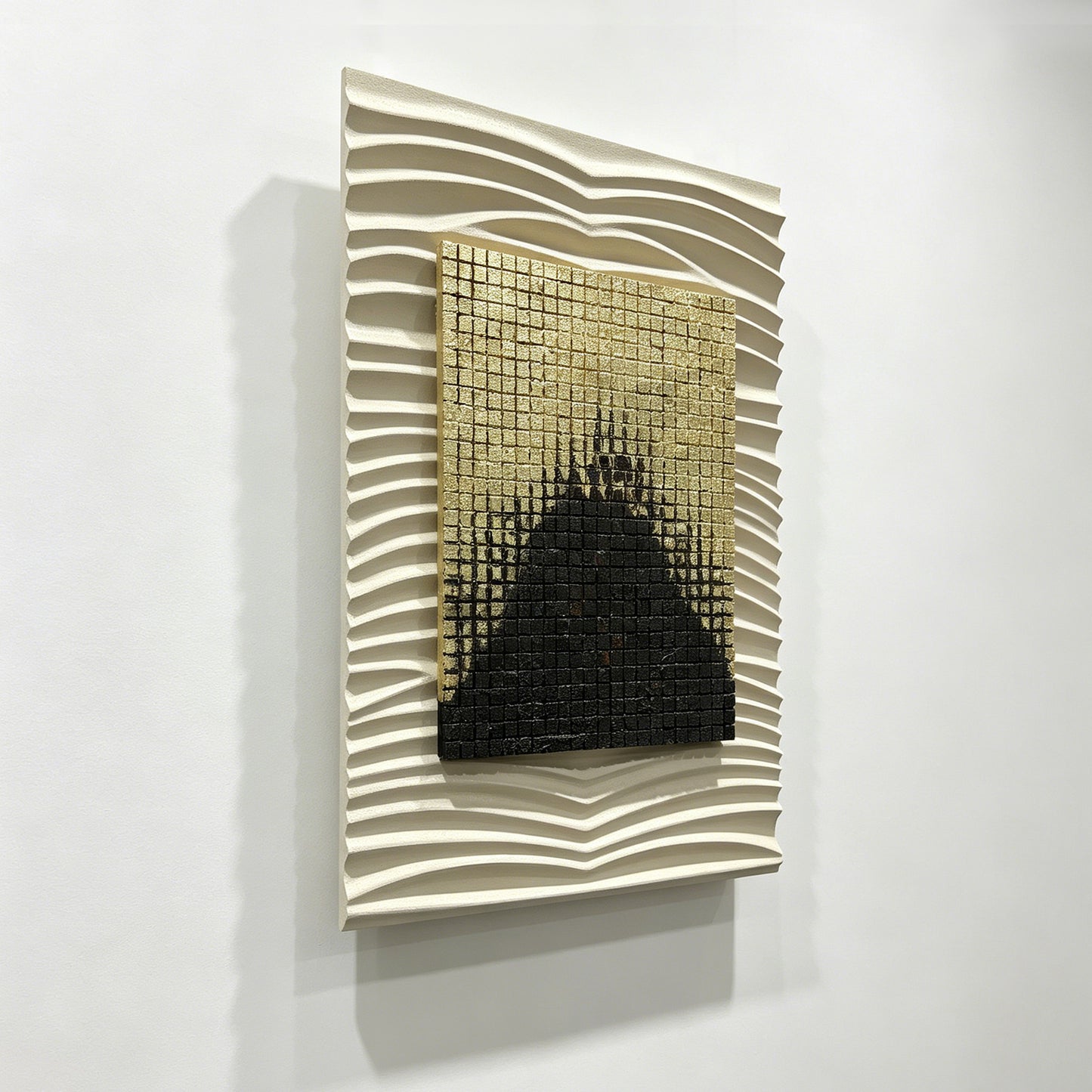 Gold Core Ripple Wall Relief